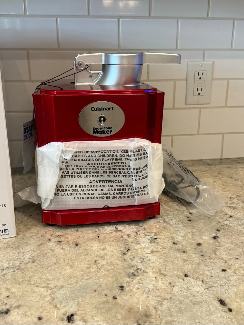 Cuisinart Red Snow Cone Maker - Electric Shaved Ice Machine